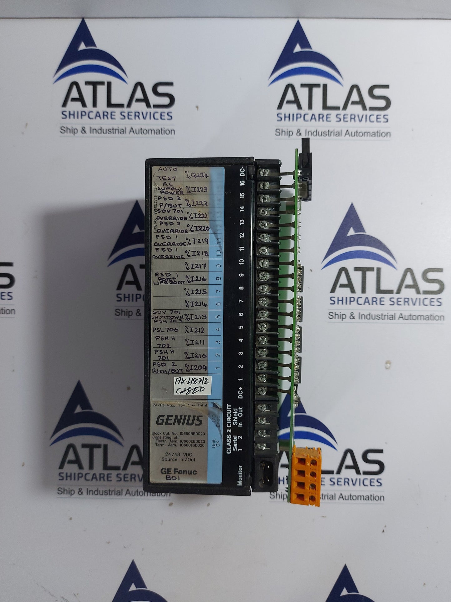 GE FANUC IC660EBD020T ELECTRONIC ASSEMBLY MODULE 24/48VDC 16PT SOURCE
