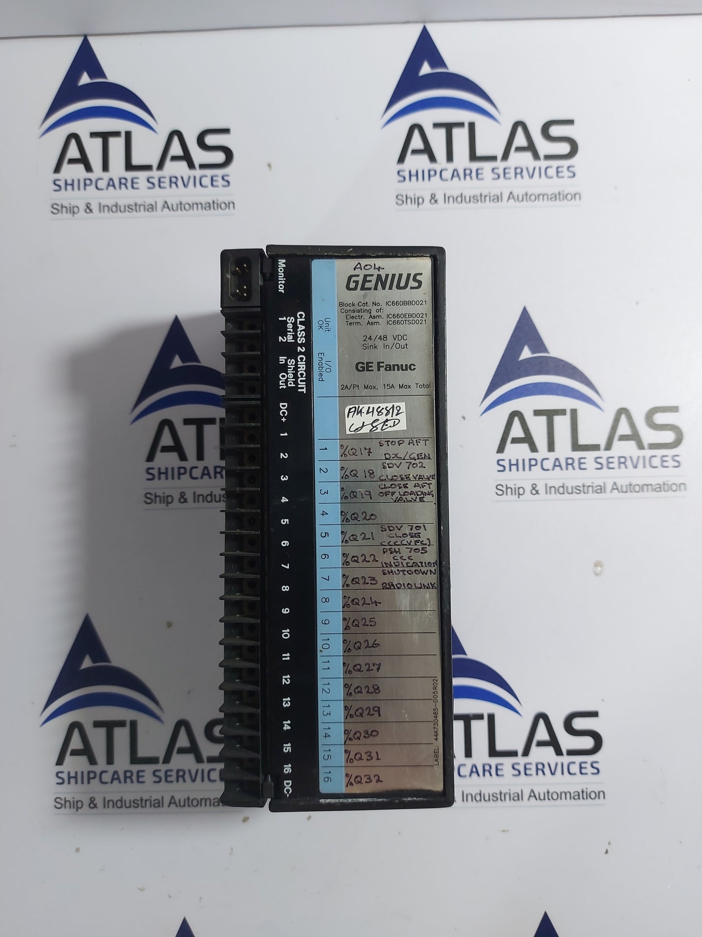 GE FANUC IC660EBD021T ELECTRONIC ASSEMBLY MODULE 24/48VDC 16 SINK MODULE