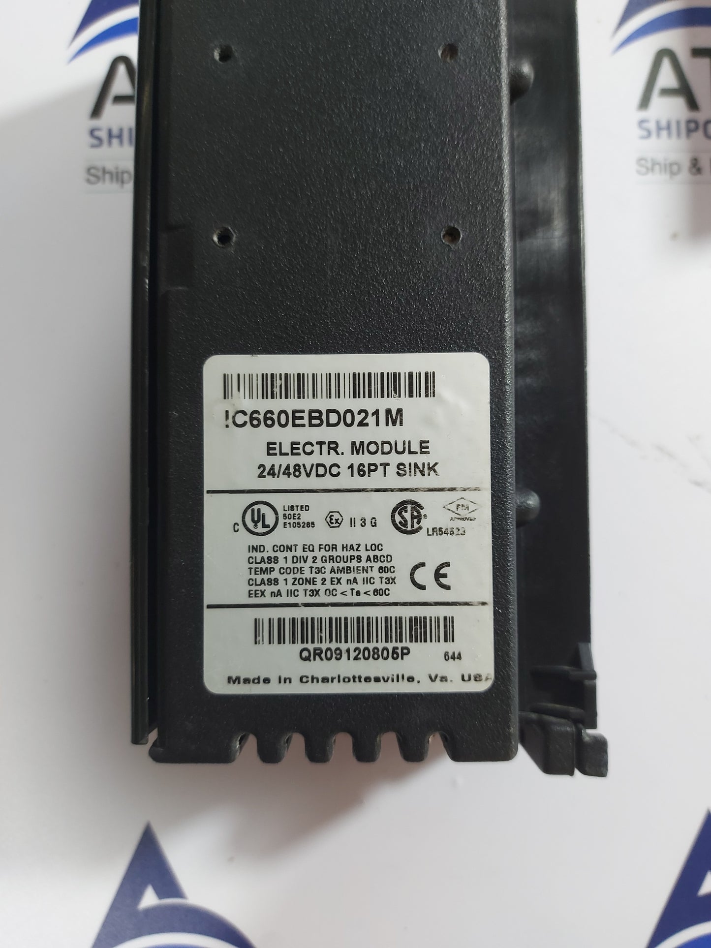 GE FANUC IC660EBD021T ELECTRONIC ASSEMBLY MODULE 24/48VDC 16 SINK MODULE