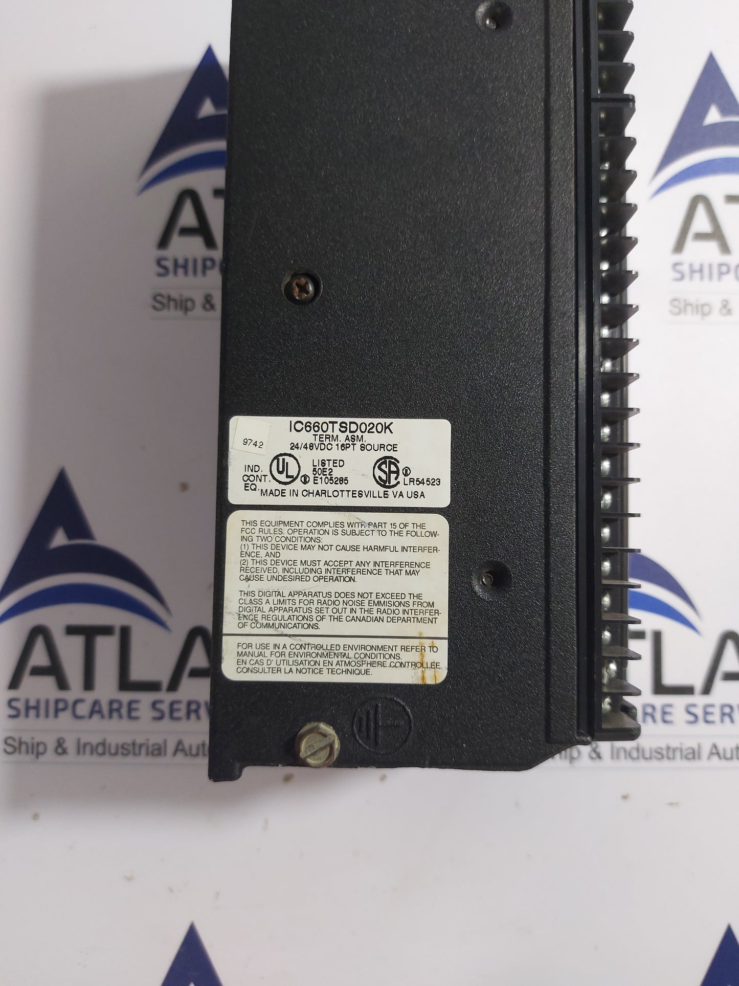 GE FANUC IC660TSD020K TERM MODULE 24/48VDC 16PT SOURCE BLOCK