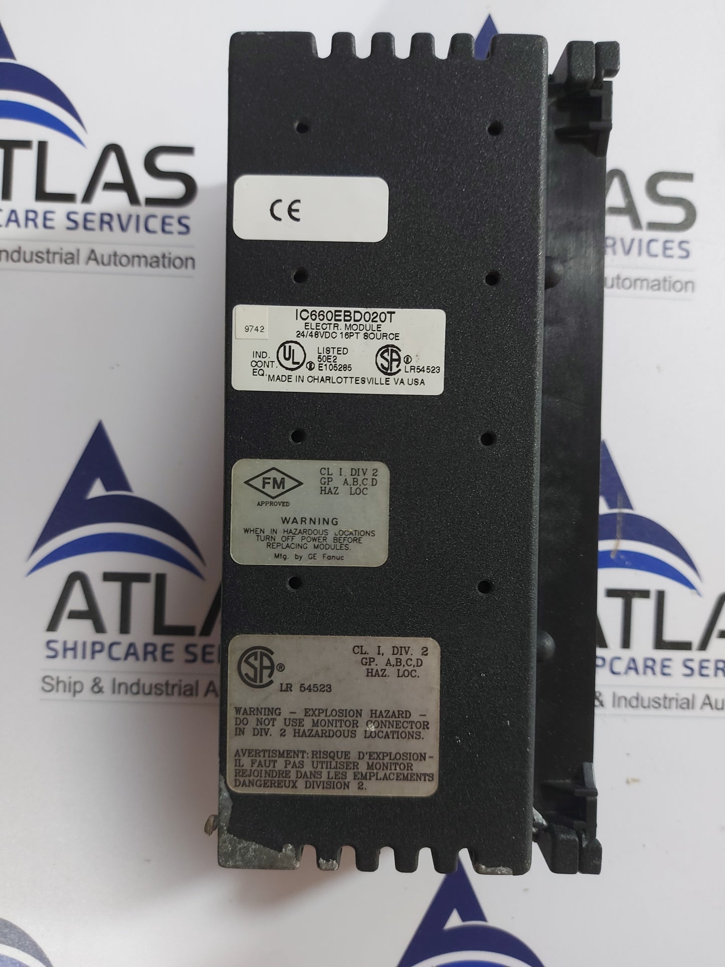 GE FANUC IC660TSD020K TERM MODULE 24/48VDC 16PT SOURCE BLOCK