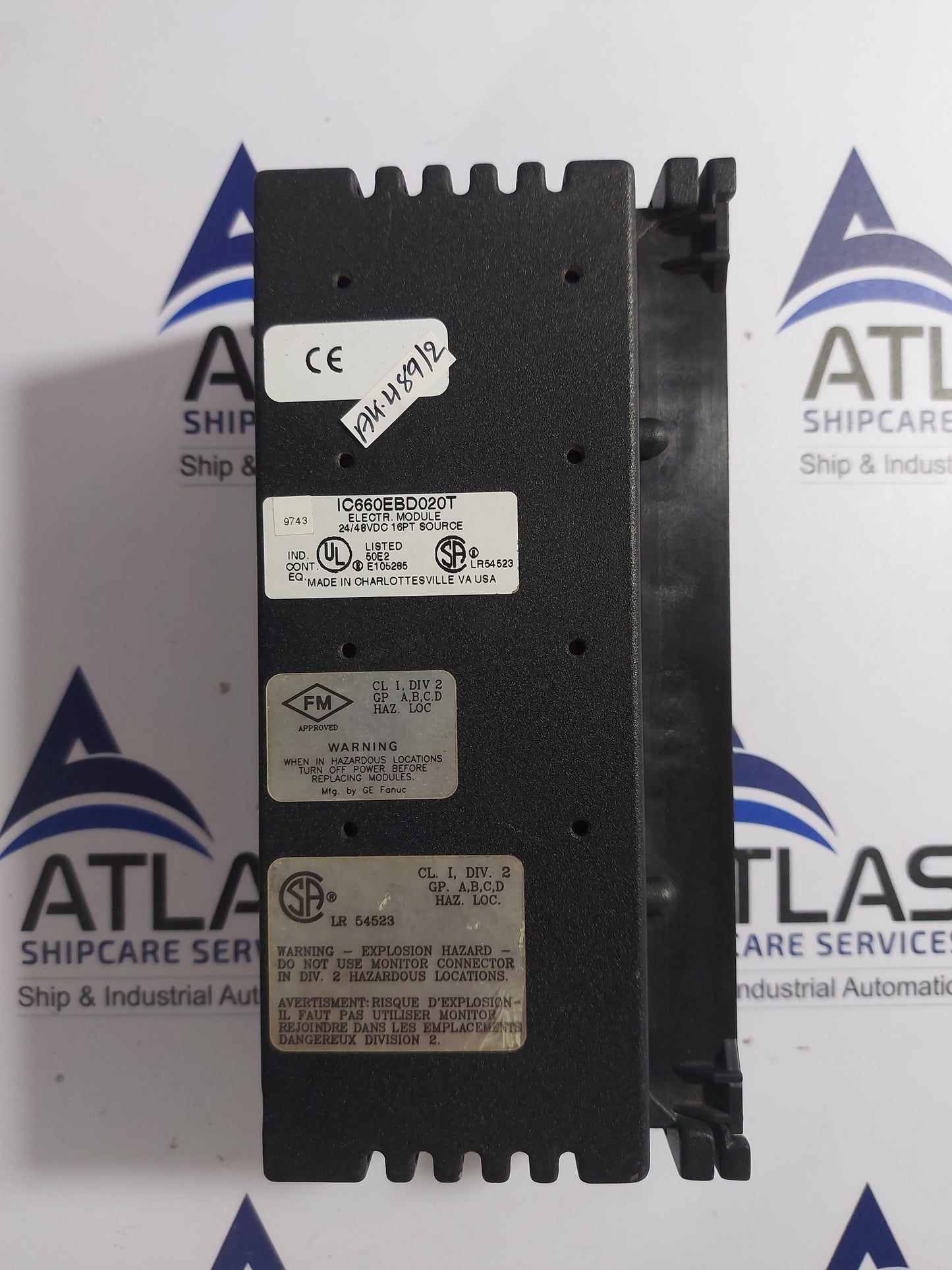 GE FANUC IC660TSD020K TERM MODULE 24/48VDC 16PT SOURCE BLOCK