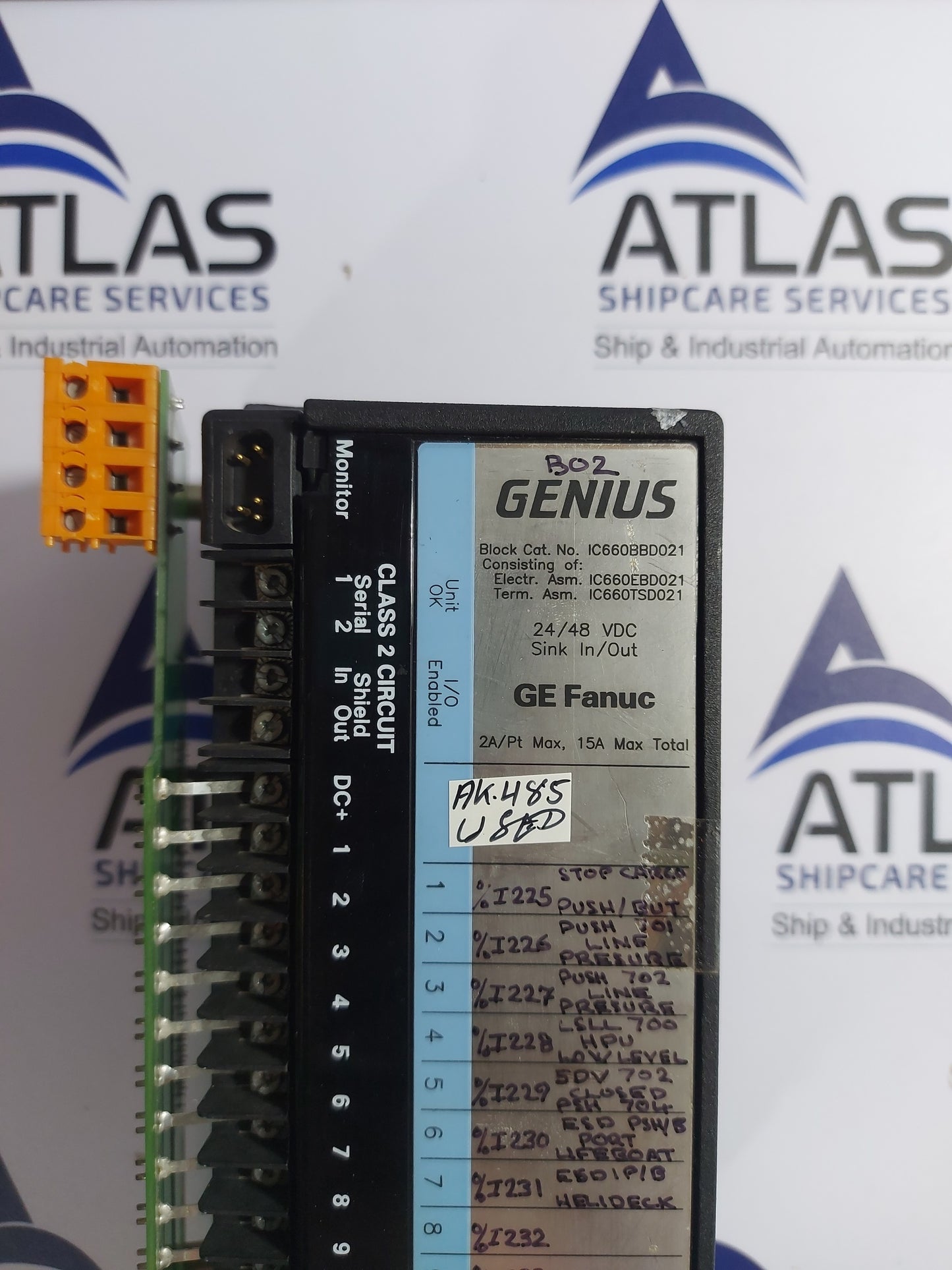 GE FANUC IC660TSD021K TERM MODULE 24/48VDC 16 SINK SOURCE BLOCK