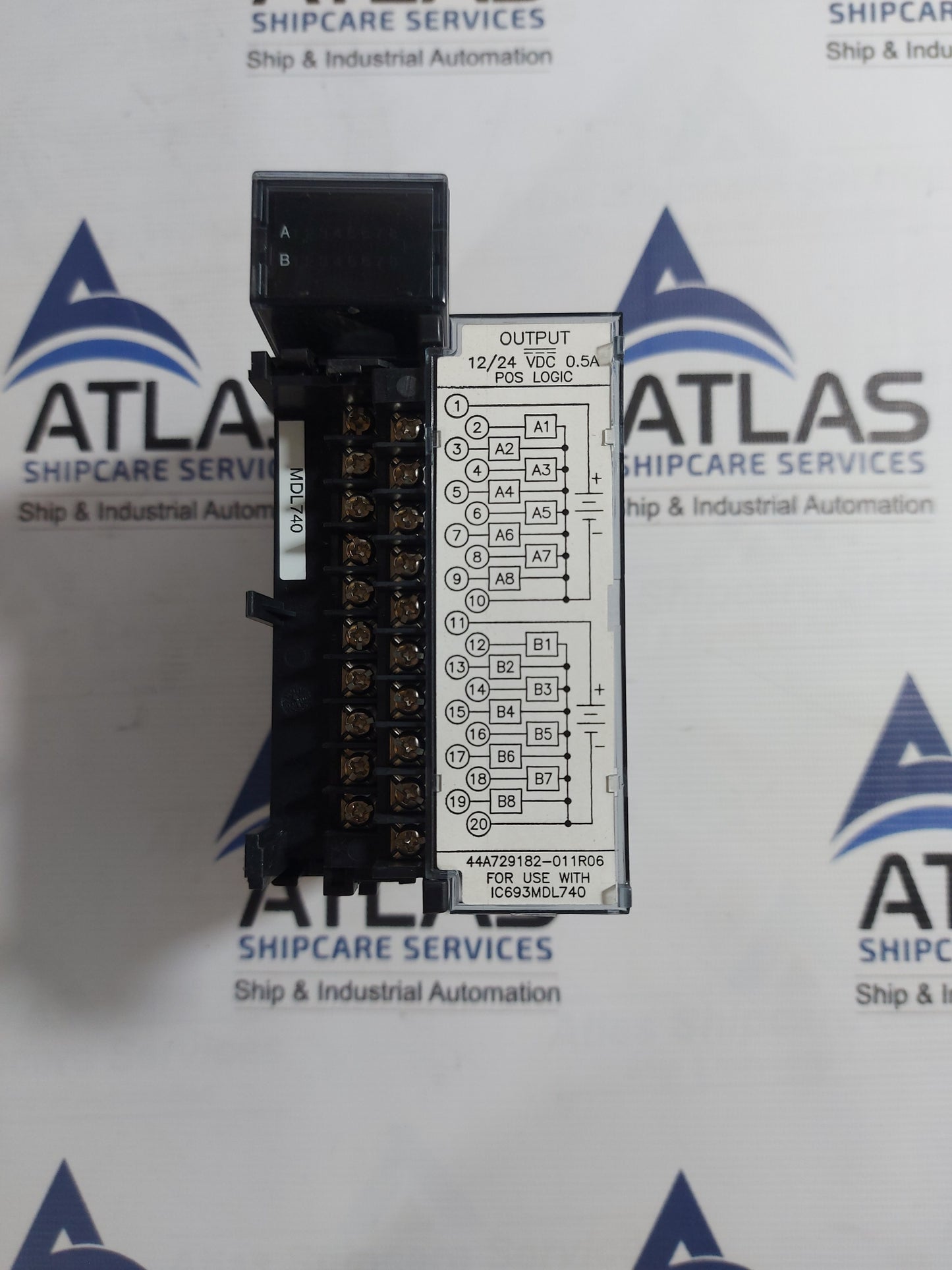 GE FANUC IC693MDL740H OUTPUT MODULE 12/24VDC 0.5A 16PT