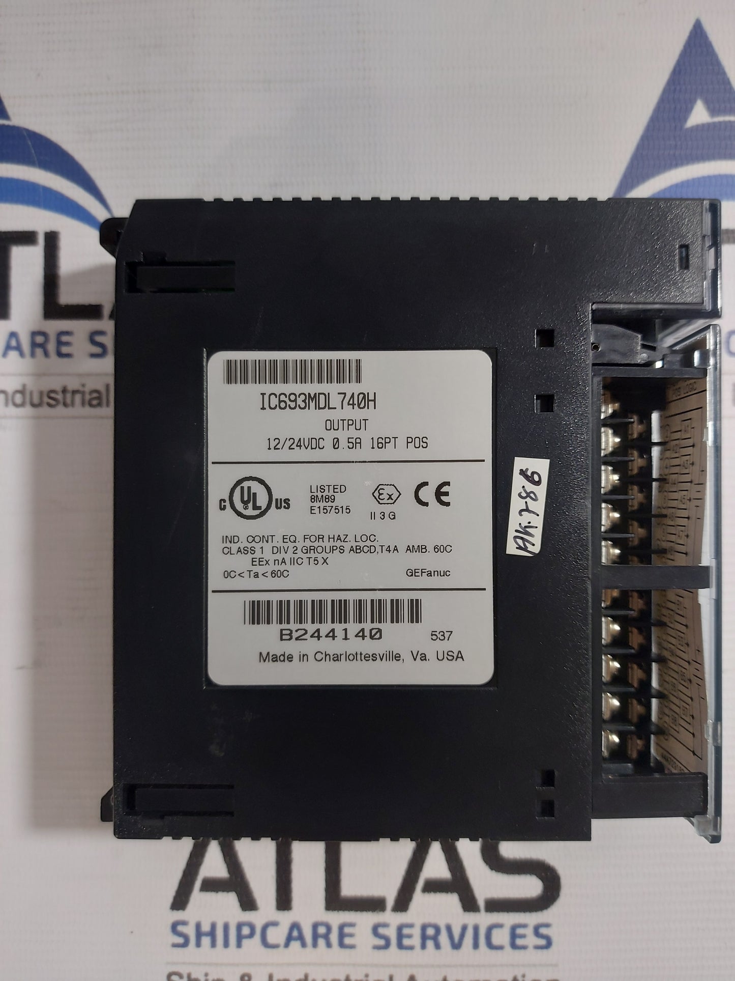 GE FANUC IC693MDL740H OUTPUT MODULE 12/24VDC 0.5A 16PT