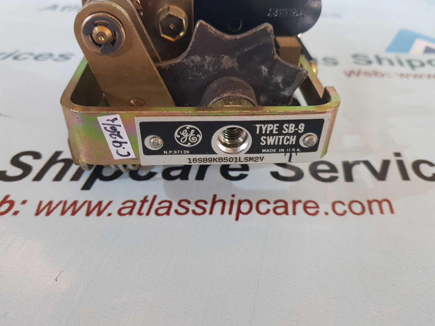 GENERAL ELECTRIC 16SB9KB501LSM2V TYPE SB-9 CONTROL SWITCH