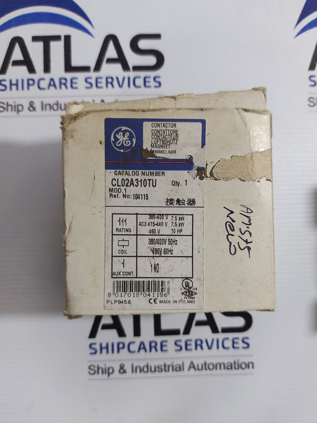GENERAL ELECTRIC CL02A310T CONTACTOR