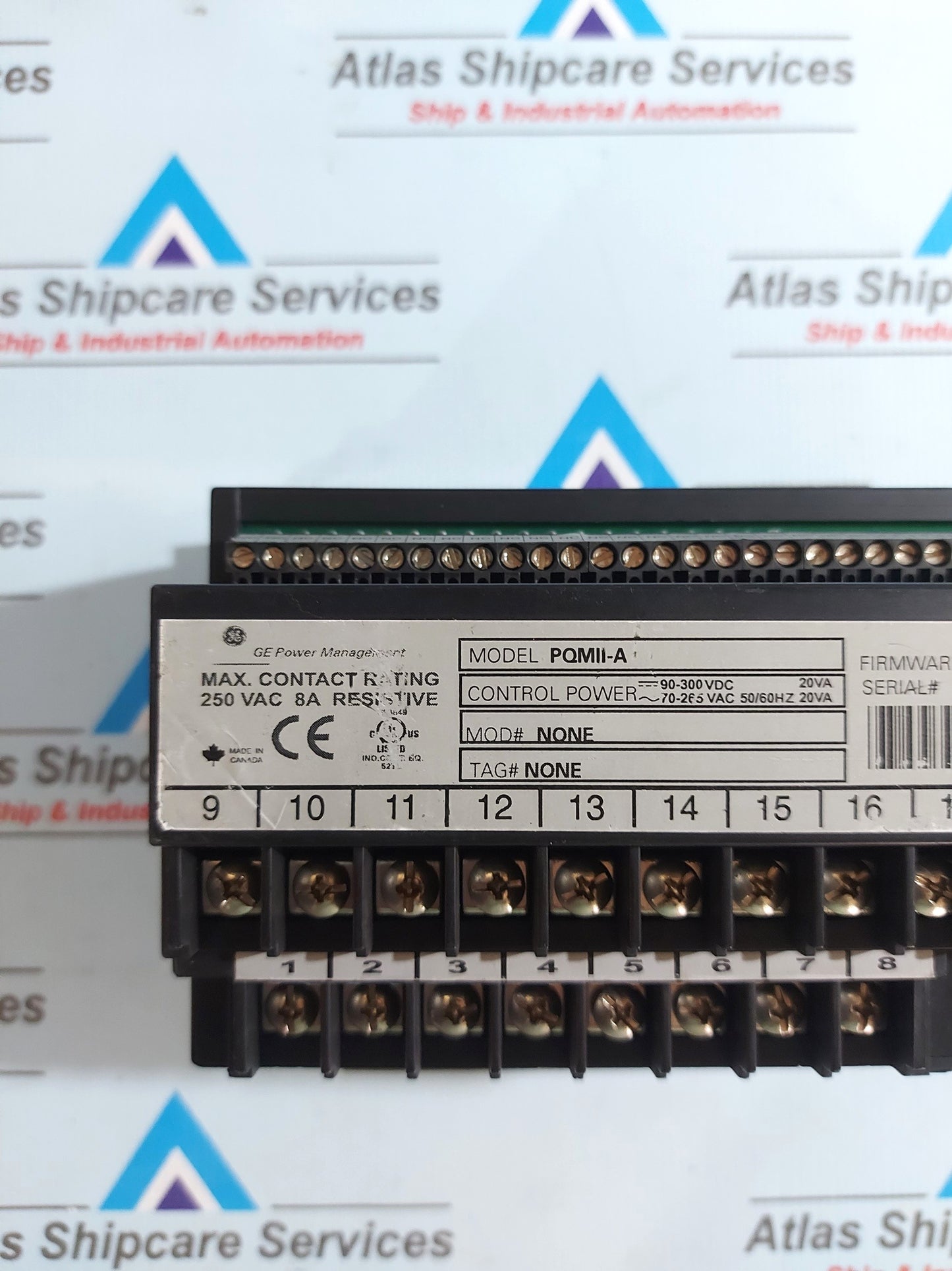 GENERAL ELECTRIC PQM II POWER QUALITY METER