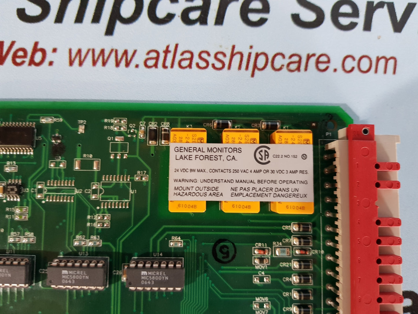 GENERAL MONITERS TA102A SINGLE-CHANNEL TRIP AMPLIFIER MODULE