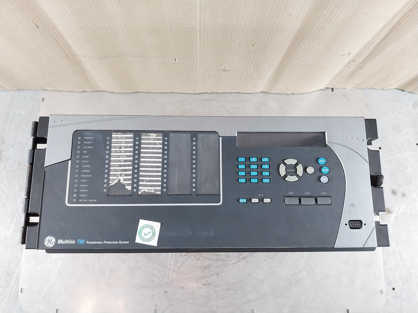GE T60UJ3HKHF8NH6DM8LP67U67WXX MULTILIN T60 TRANSFORMER MANAGEMENT RELAY