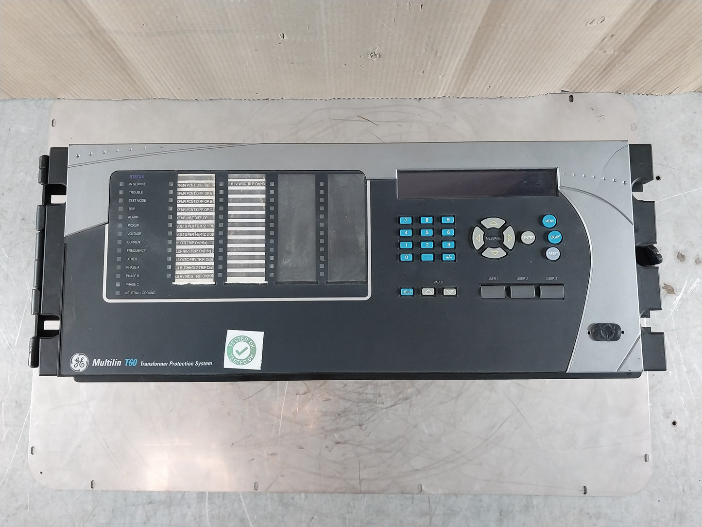 GE T60UJ3HKHF8NH6DM8LP67U67WXX MULTILIN T60 TRANSFORMER MANAGEMENT RELAY