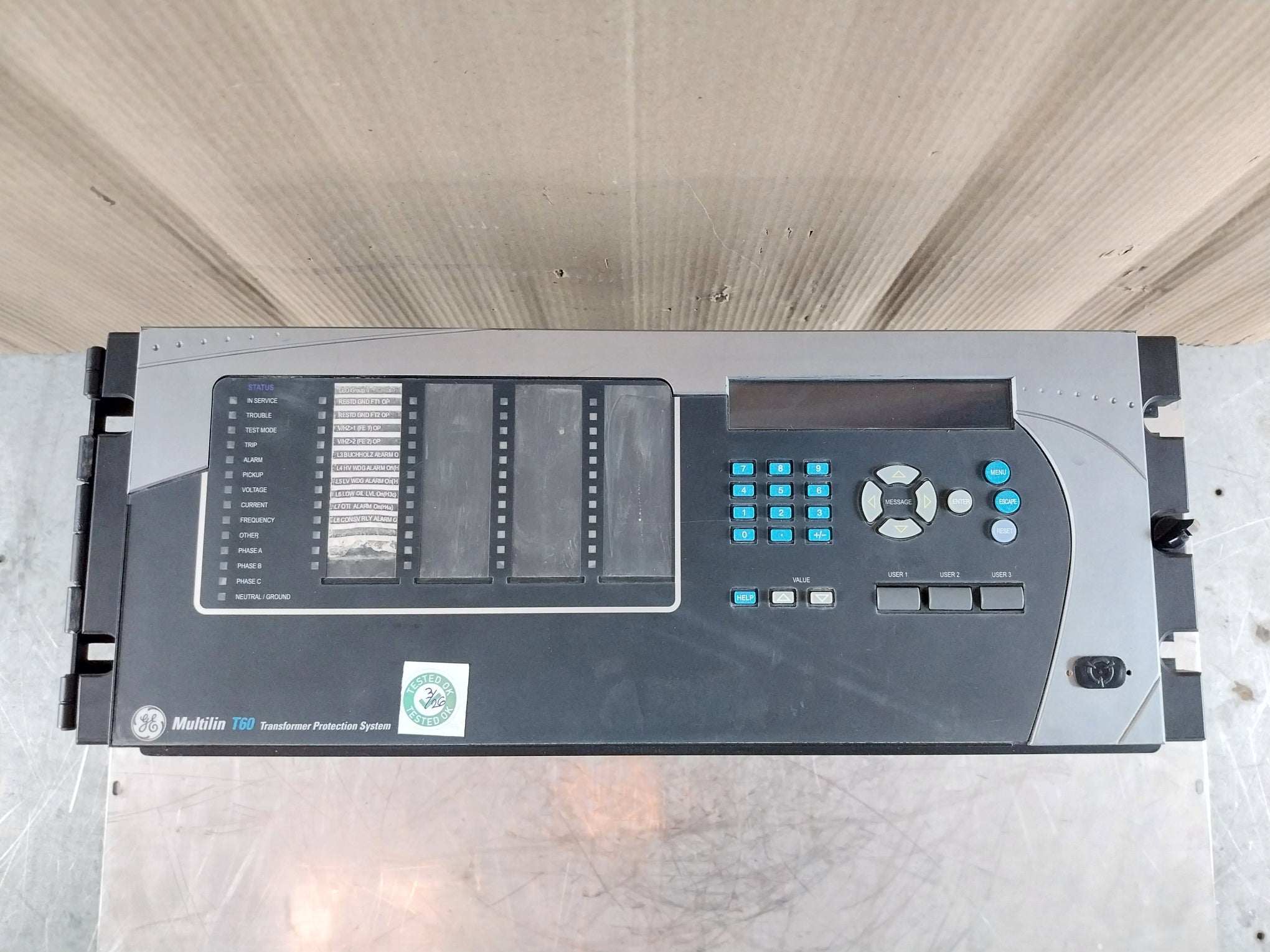 GE T60UJ3HKHF8NH6DM8LP67U67WXX MULTILIN T60 TRANSFORMER MANAGEMENT REL ...
