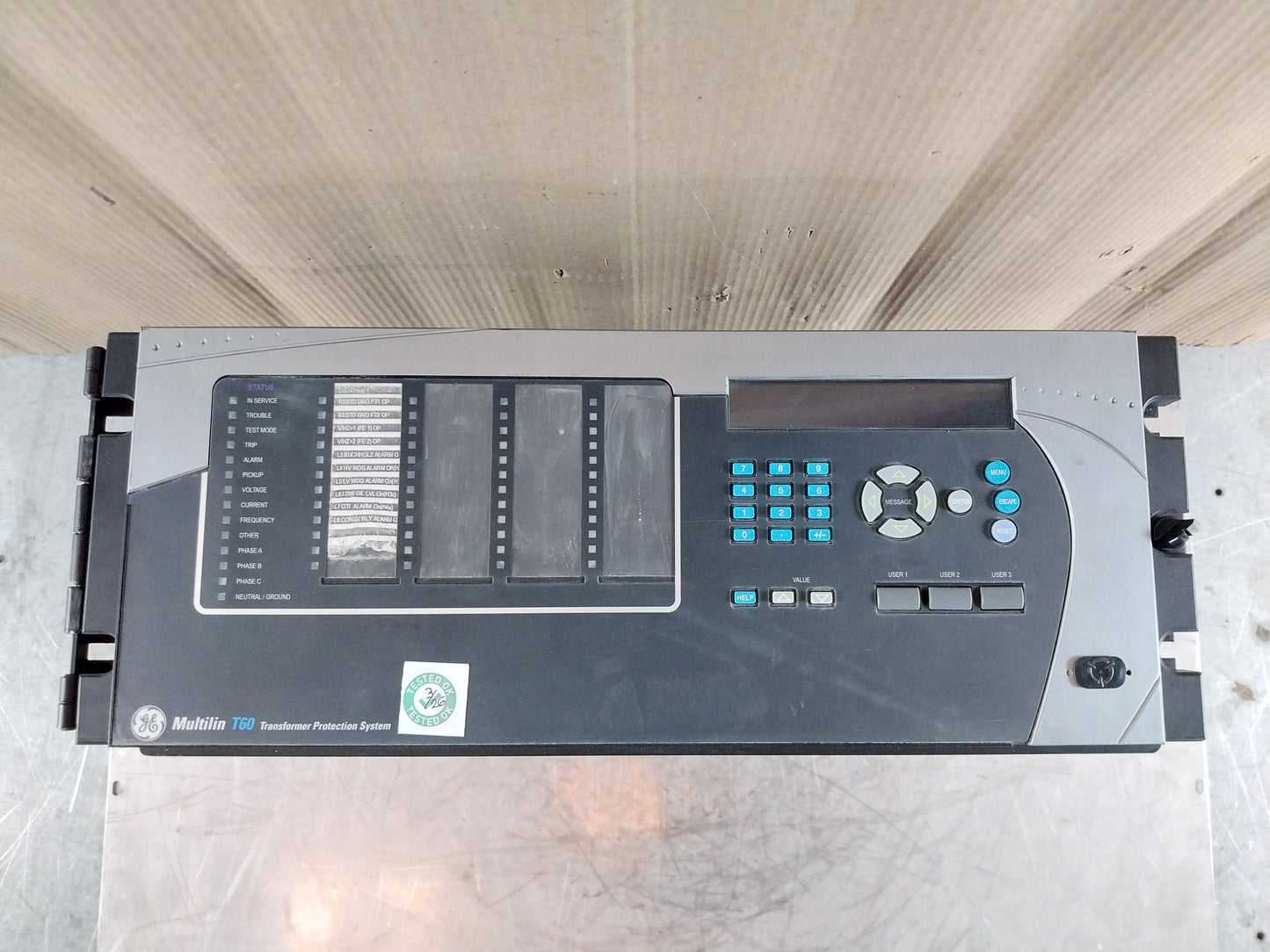 GE T60UJ3HKHF8NH6DM8LP67U67WXX MULTILIN T60 TRANSFORMER MANAGEMENT RELAY