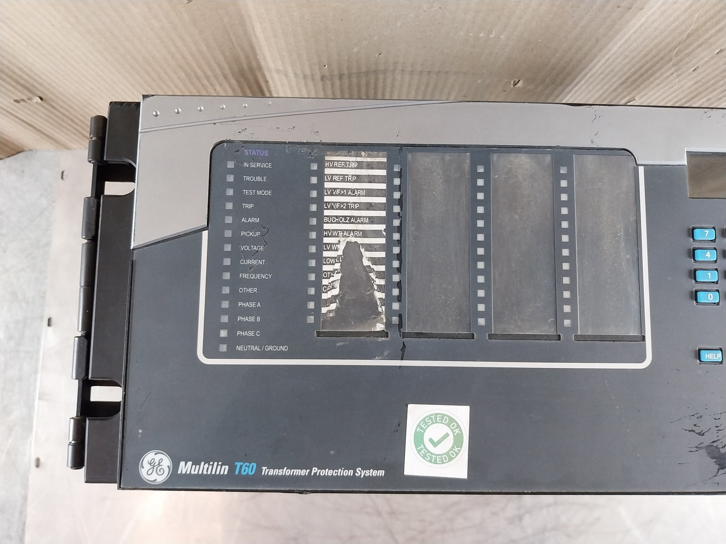 GE T60UJ3HKHF8NH6DM8LP67U67WXX MULTILIN T60 TRANSFORMER MANAGEMENT RELAY