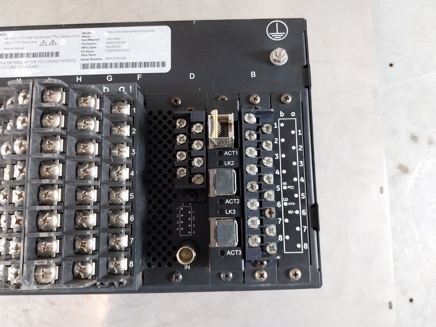 GE T60UJ3HKHF8NH6DM8LP67U67WXX MULTILIN T60 TRANSFORMER MANAGEMENT RELAY