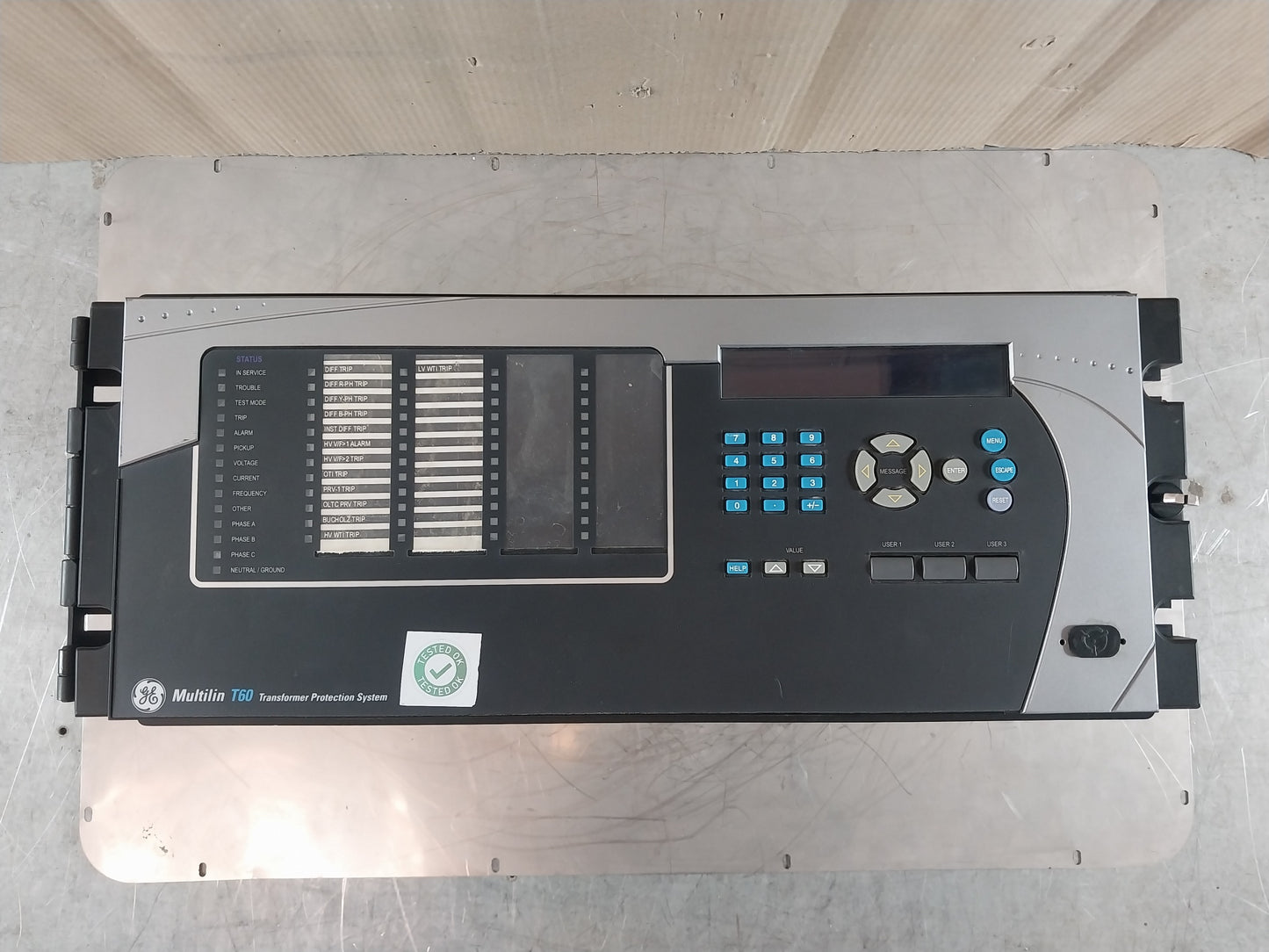 GE T60UJ3HKHF8NH6DMLP67U67WXX MULTILIN T60 TRANSFORMER MANAGEMENT RELAY