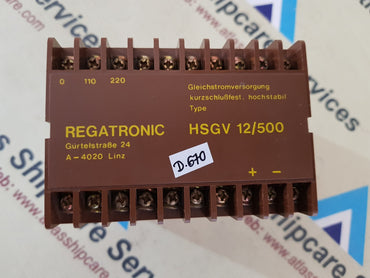 GLEICHSTROMVERSORGUNG HSGV 12/500 REGATRONIC