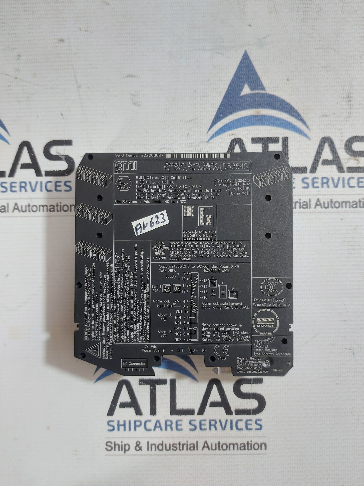 GM INTERNATIONAL D5254S REPEATER POWER SUPPLY SIG.CONV.TRIP AMPLIFIER