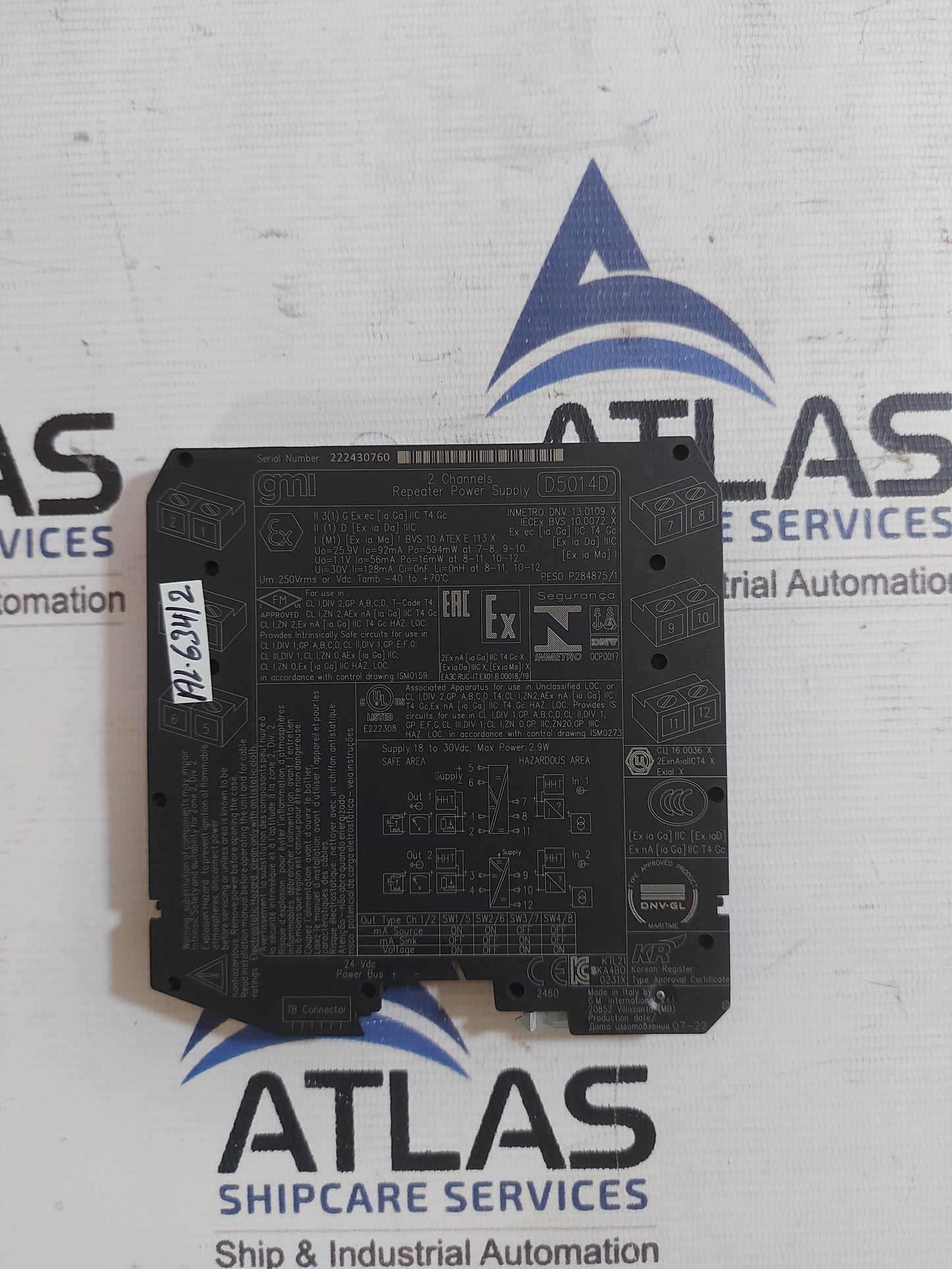 GM INTERNATIONAL D5014D 2 CHANNELS REPEATER POWER SUPPLY