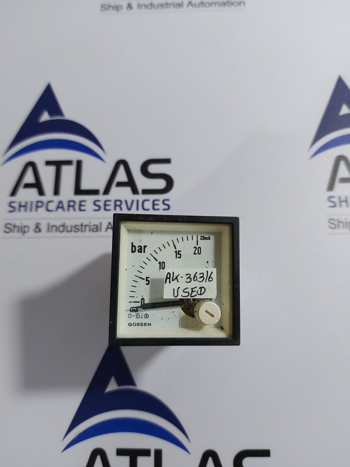 GOSSEN ANALOG PANEL METER 0-20 BAR 4-20mA