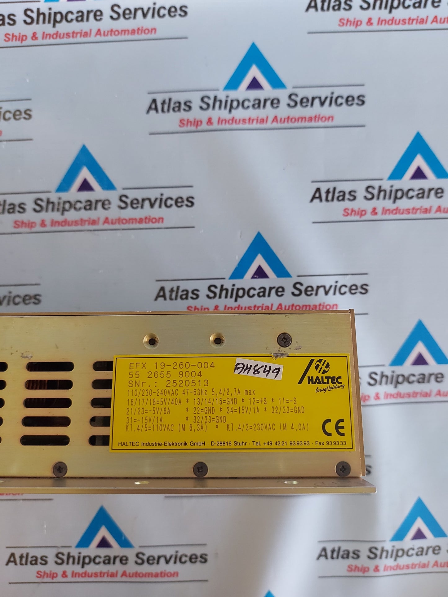 HALTEC EFX 19-260-004 POWER SUPPLY