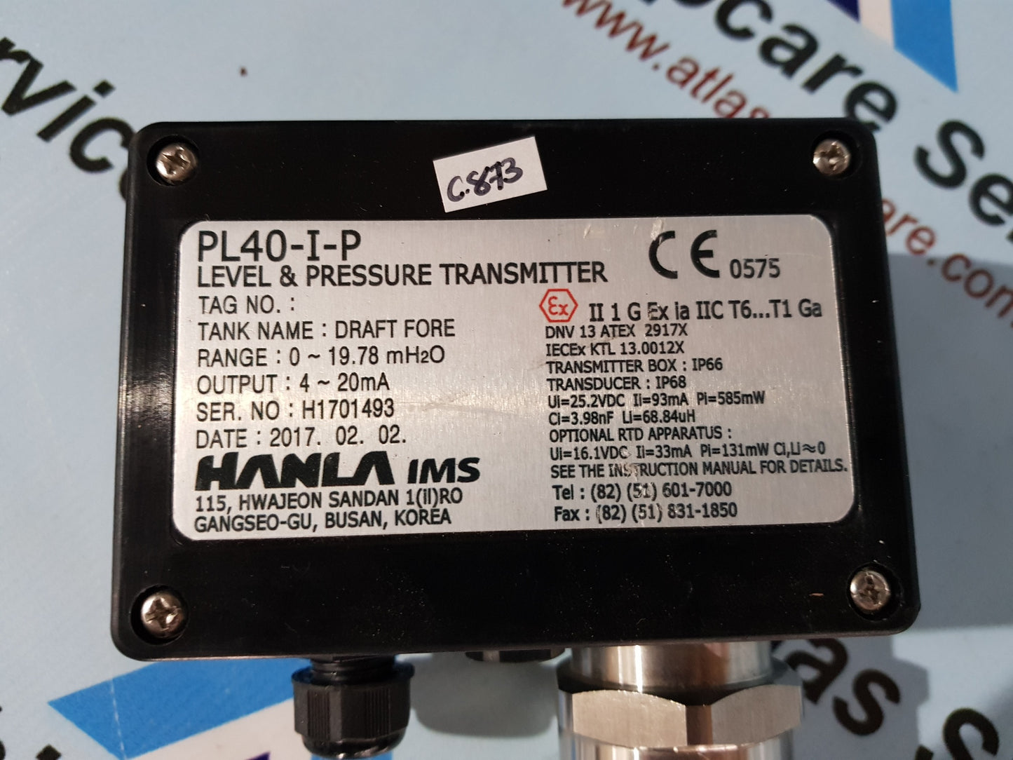 HANLA PL40-I-P LEVEL & PRESSURE TRANSMITTER
