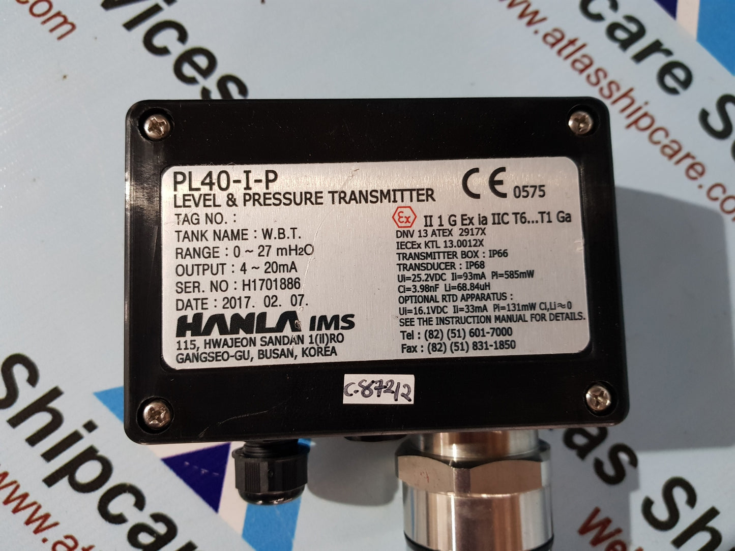 HANLA PL40-I-P LEVEL & PRESSURE TRANSMITTER