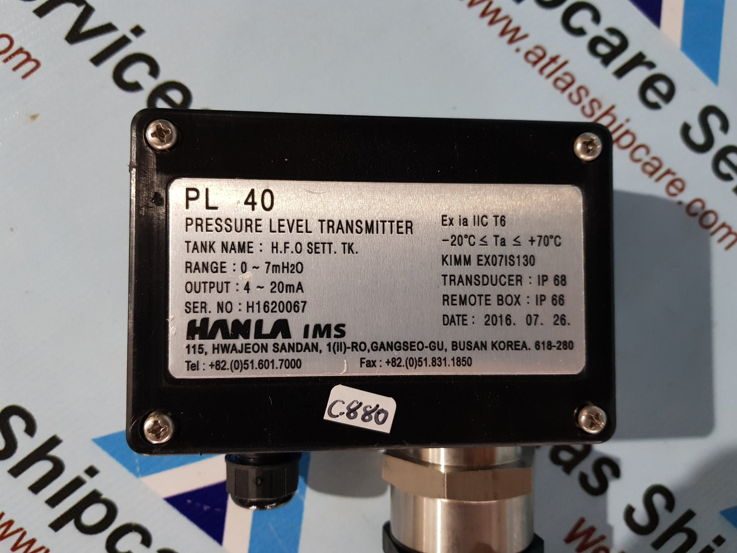 HANLA PL 40 PRESSURE LEVEL TRANSMITTER