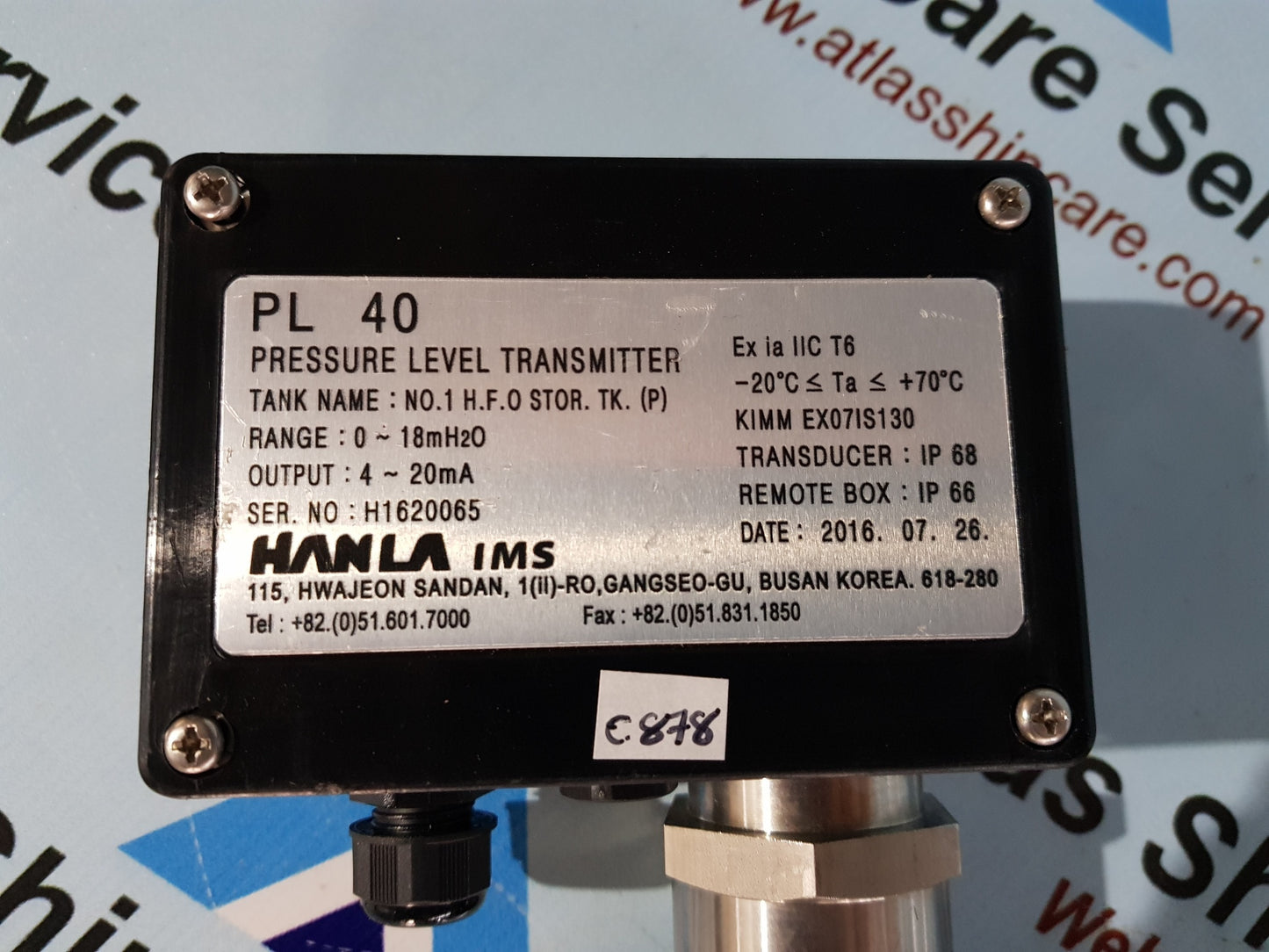 HANLA PL 40 PRESSURE LEVEL TRANSMITTER