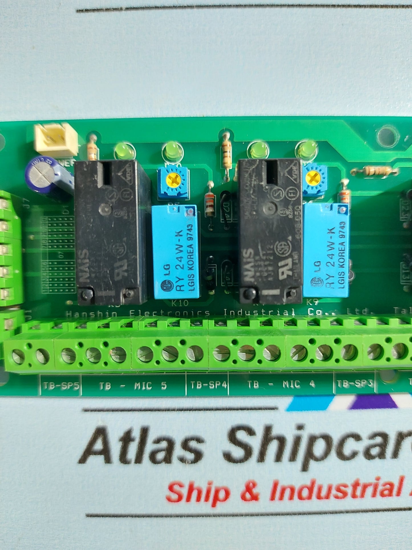 HANSHIN ELECTRONICS PMP-800P-102 REV 2.0b TALK BACK TERMINAL BOARD