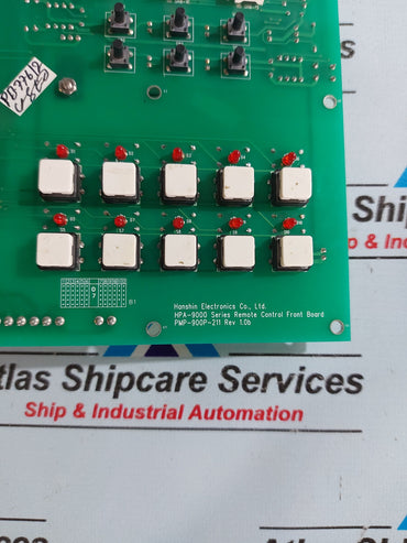 HANSHIN HPA-9000 SERIES REMOTE CONTROL FRONT BOARD PMP-900P-211 REV 1.0b