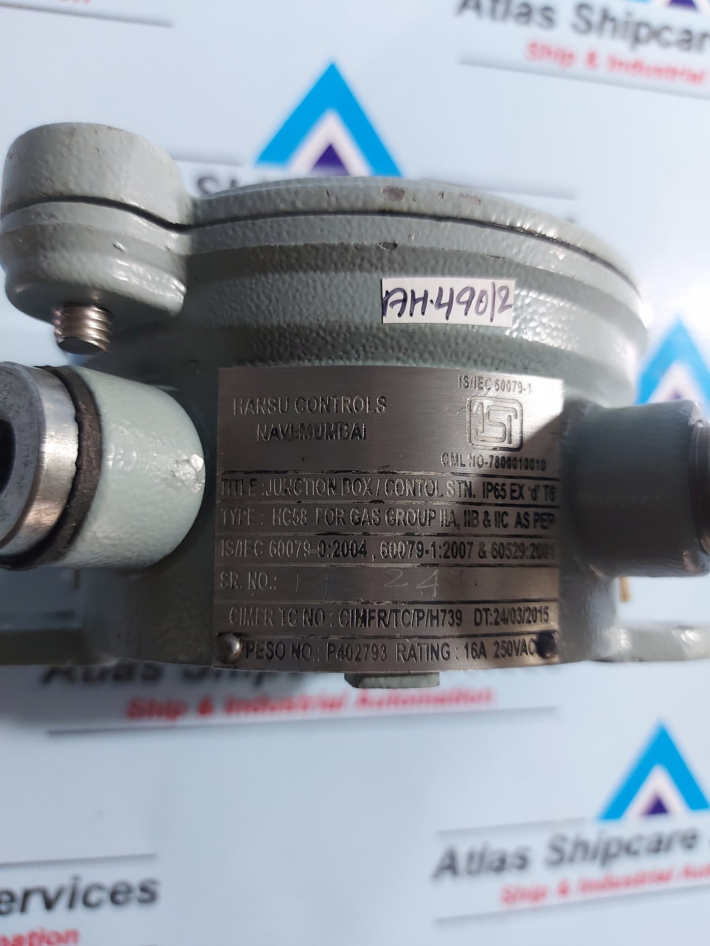 HANSU CONTROLS HC58 FOR GAS GROUP JUNCTION BOX
