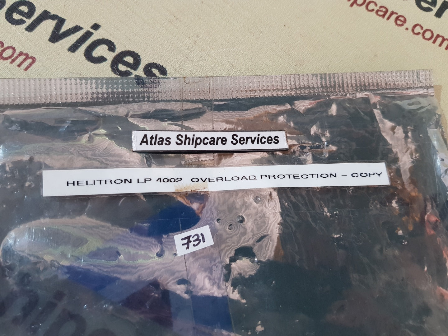 HELITRON LP 4002 OVERLOAD PROTECTION PCB CARD