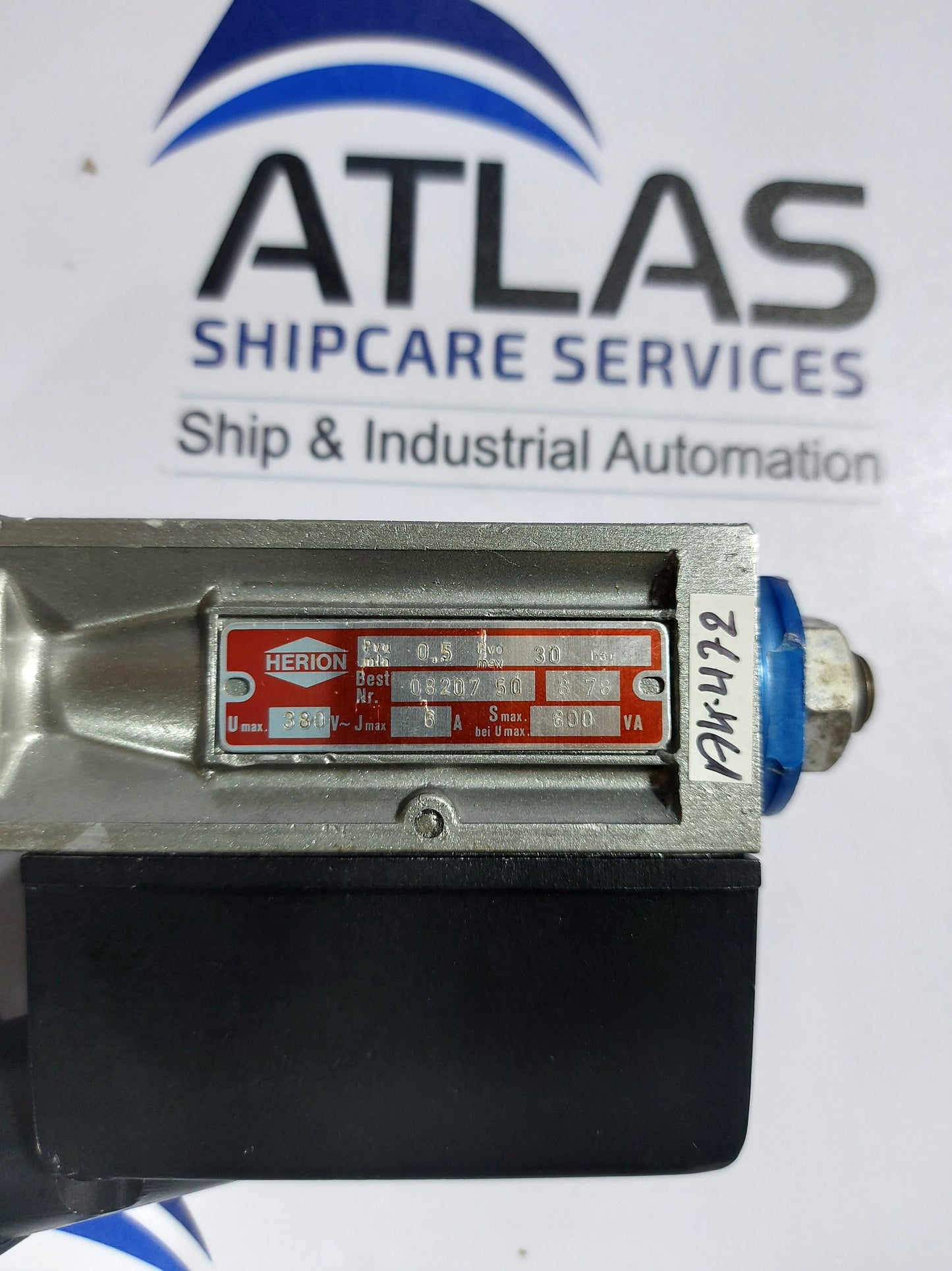 HERION 08207 50 8 78 PRESSURE SWITCH 0.5-30BAR