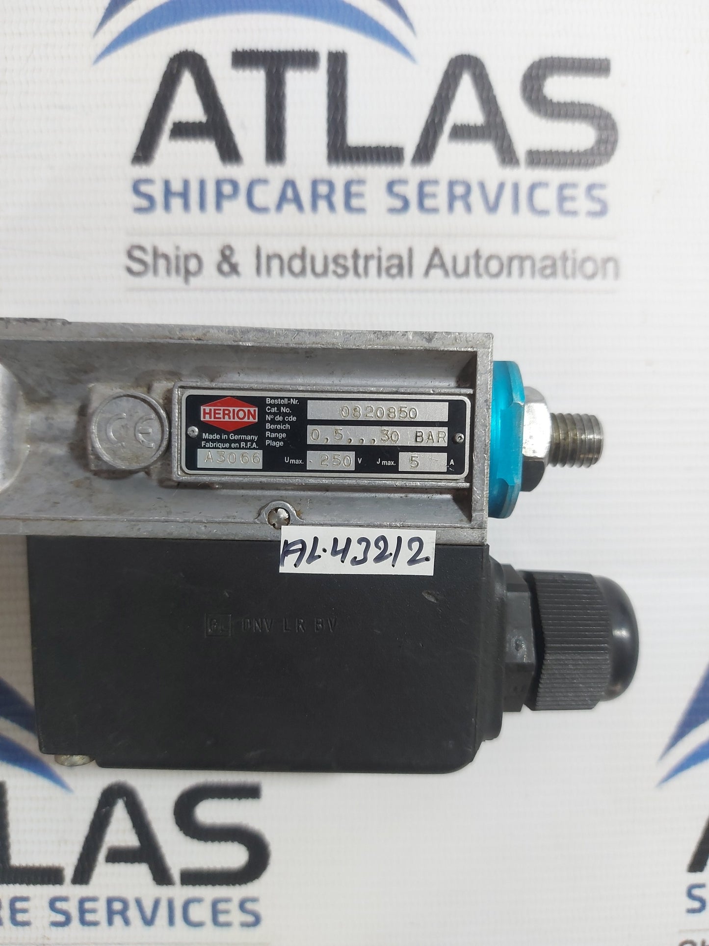 HERION 0820850 PRESSURE SWITCH 0,5...30 BAR