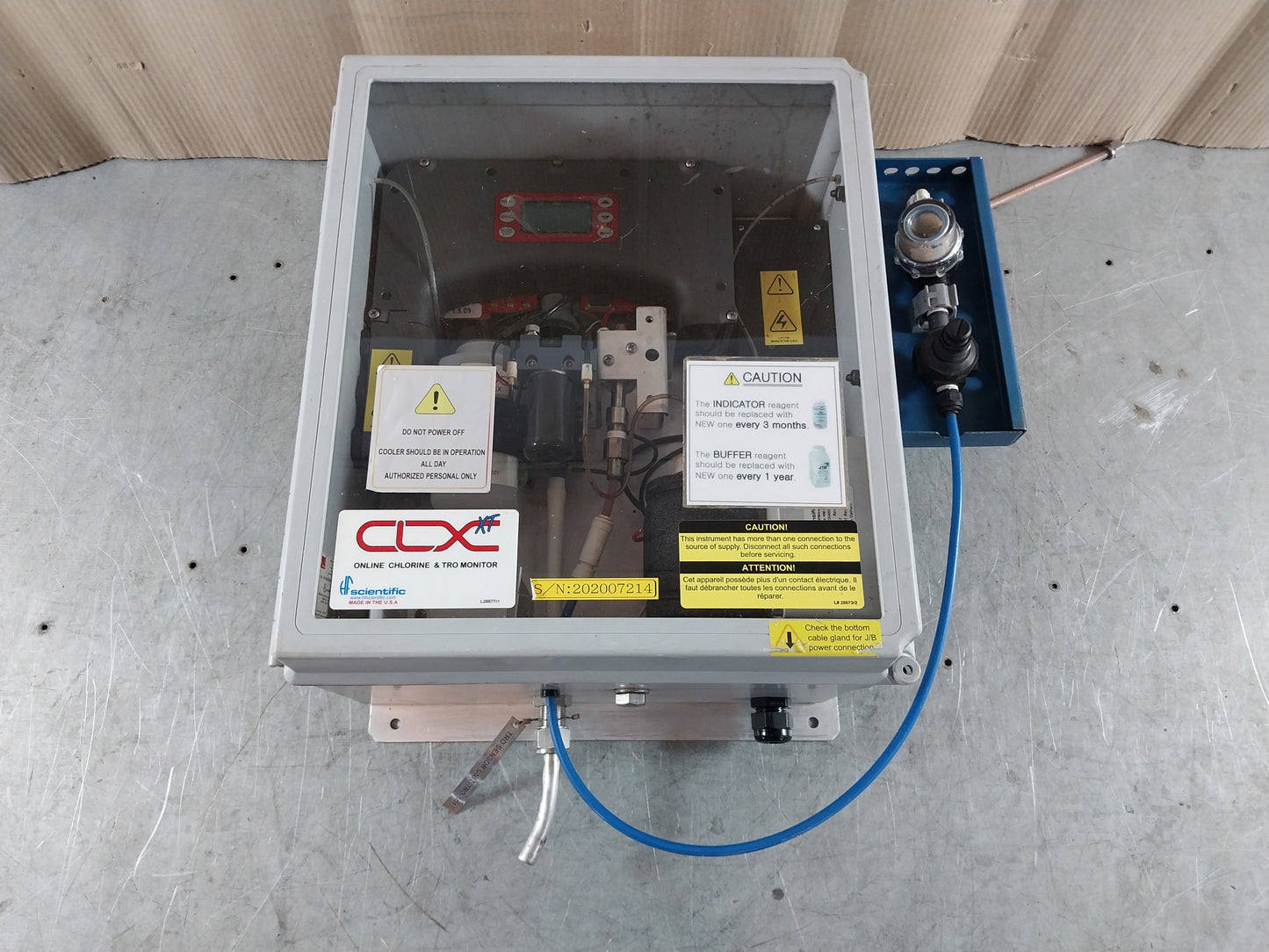 HF SCIENTIFIC CLX-XT W/REMOTE STANDBY ONLINE CHLORINE & TRO MONITOR 28030RST