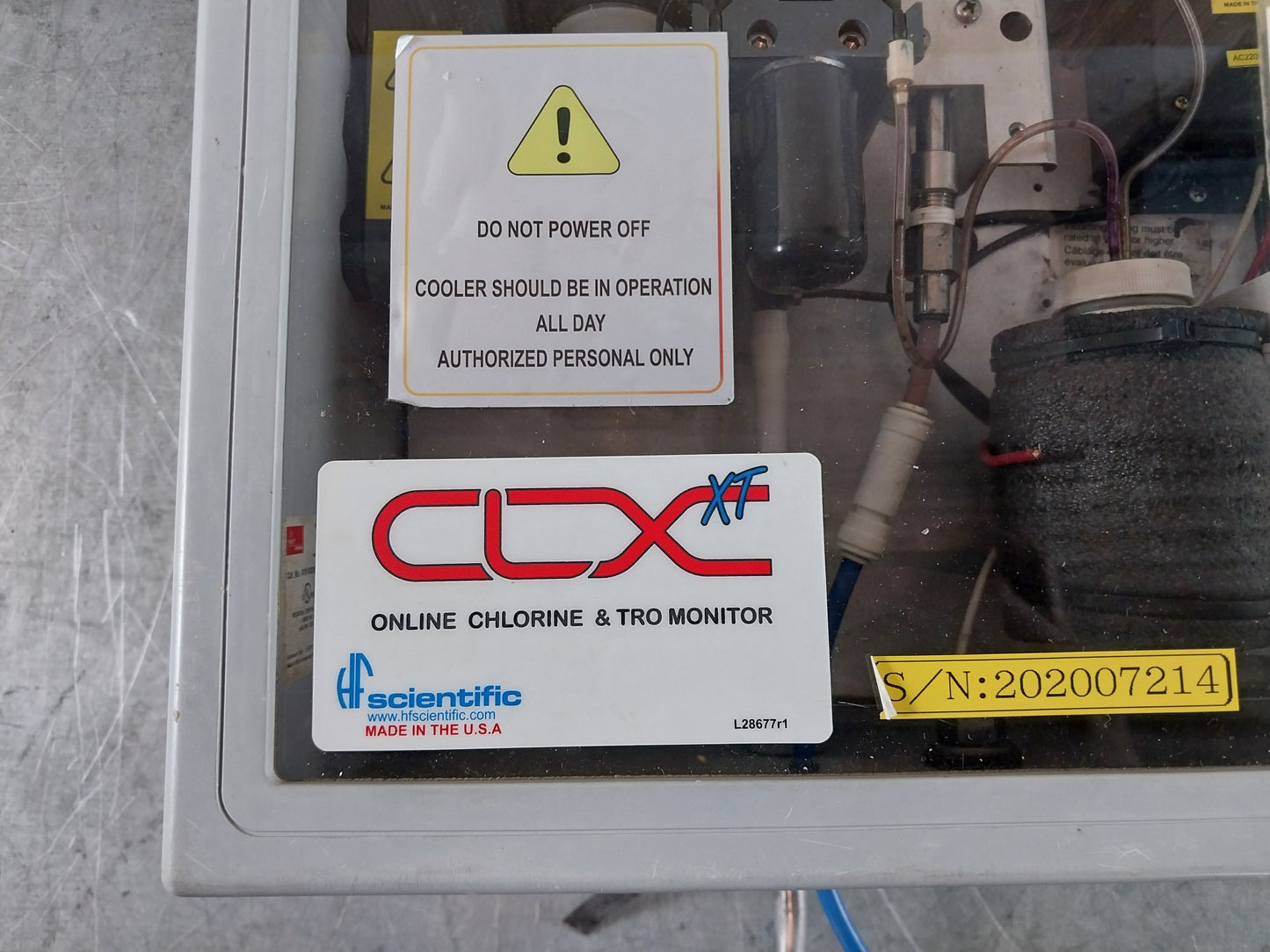 HF SCIENTIFIC CLX-XT W/REMOTE STANDBY ONLINE CHLORINE & TRO MONITOR 28030RST