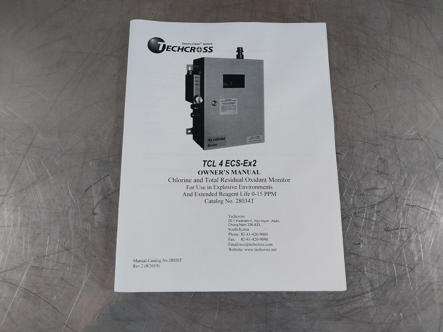 HF SCIENTIFIC TCL 4 ECS-Ex2 TRO MONITOR AIR SENTINEL PURGE CONTROLLER