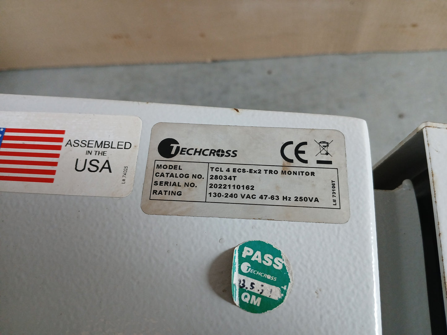 HF SCIENTIFIC TCL 4 ECS-Ex2 TRO MONITOR AIR SENTINEL PURGE CONTROLLER