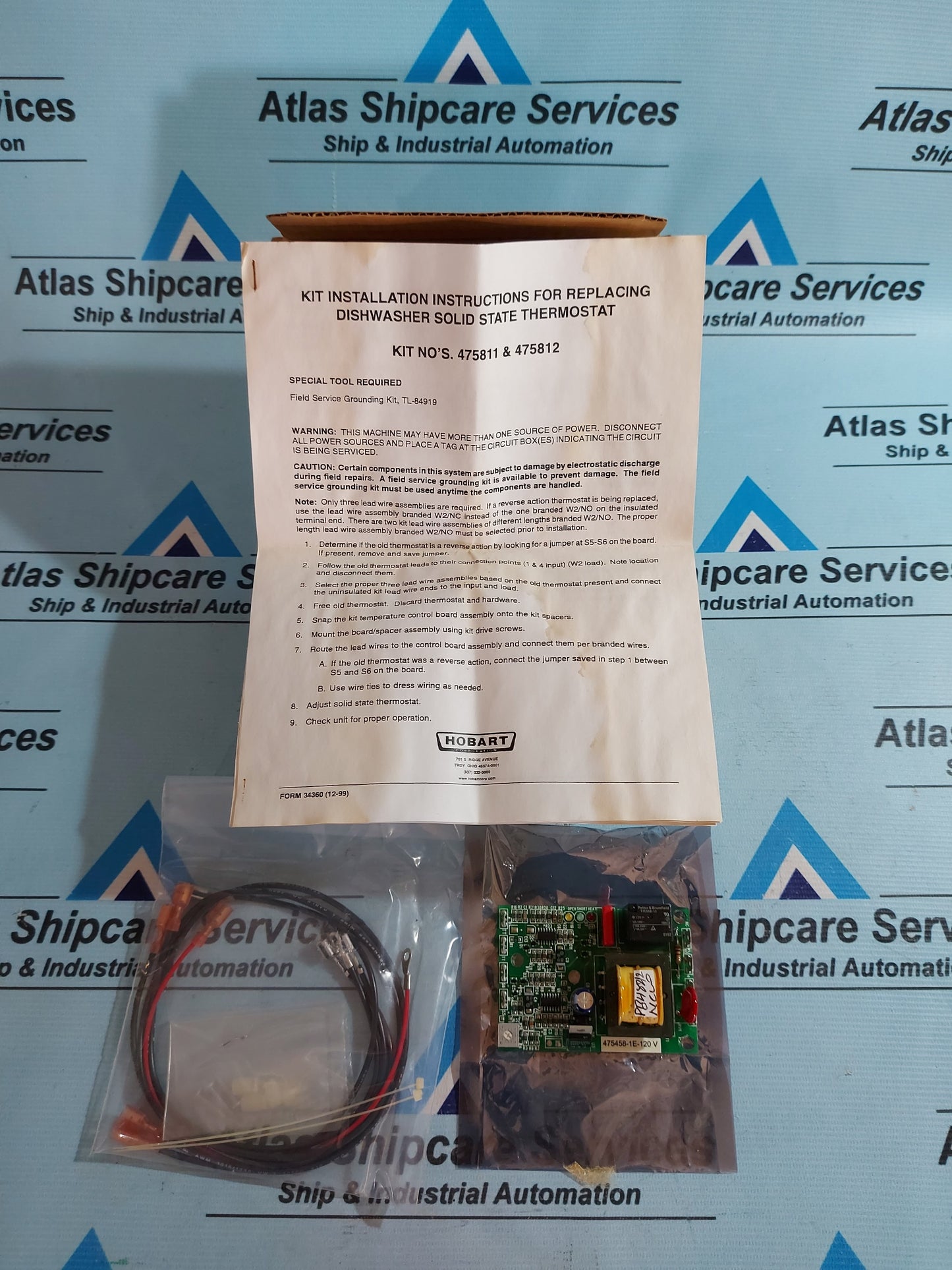 HOBART 475458-1E-120 V TEMPERATURE CONTROL BOARD