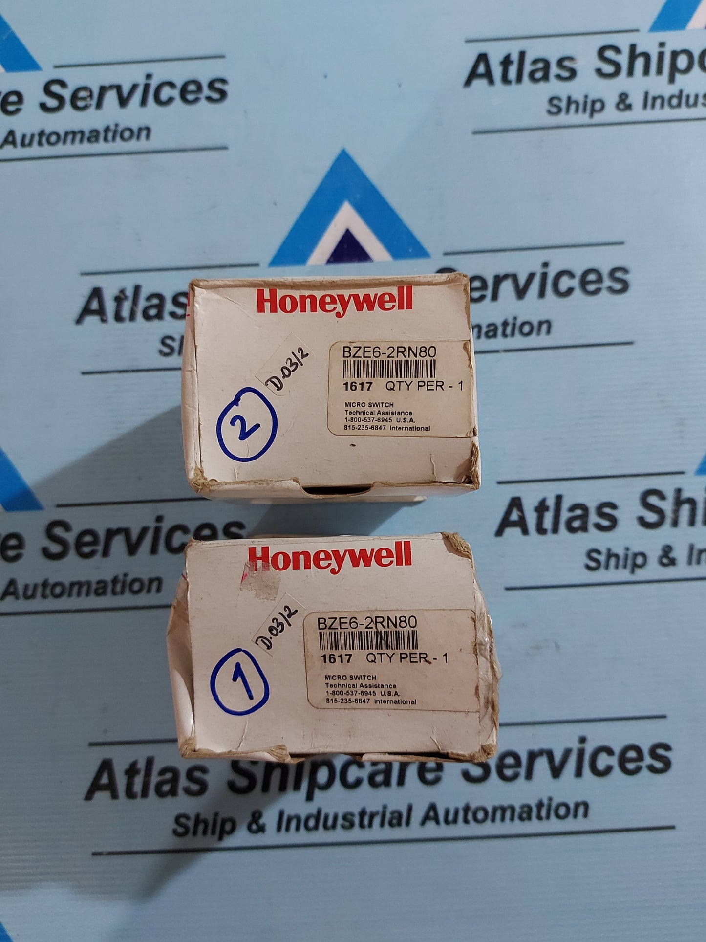 HONEYWELL BZE6-2RN80 MICRO SWITCH