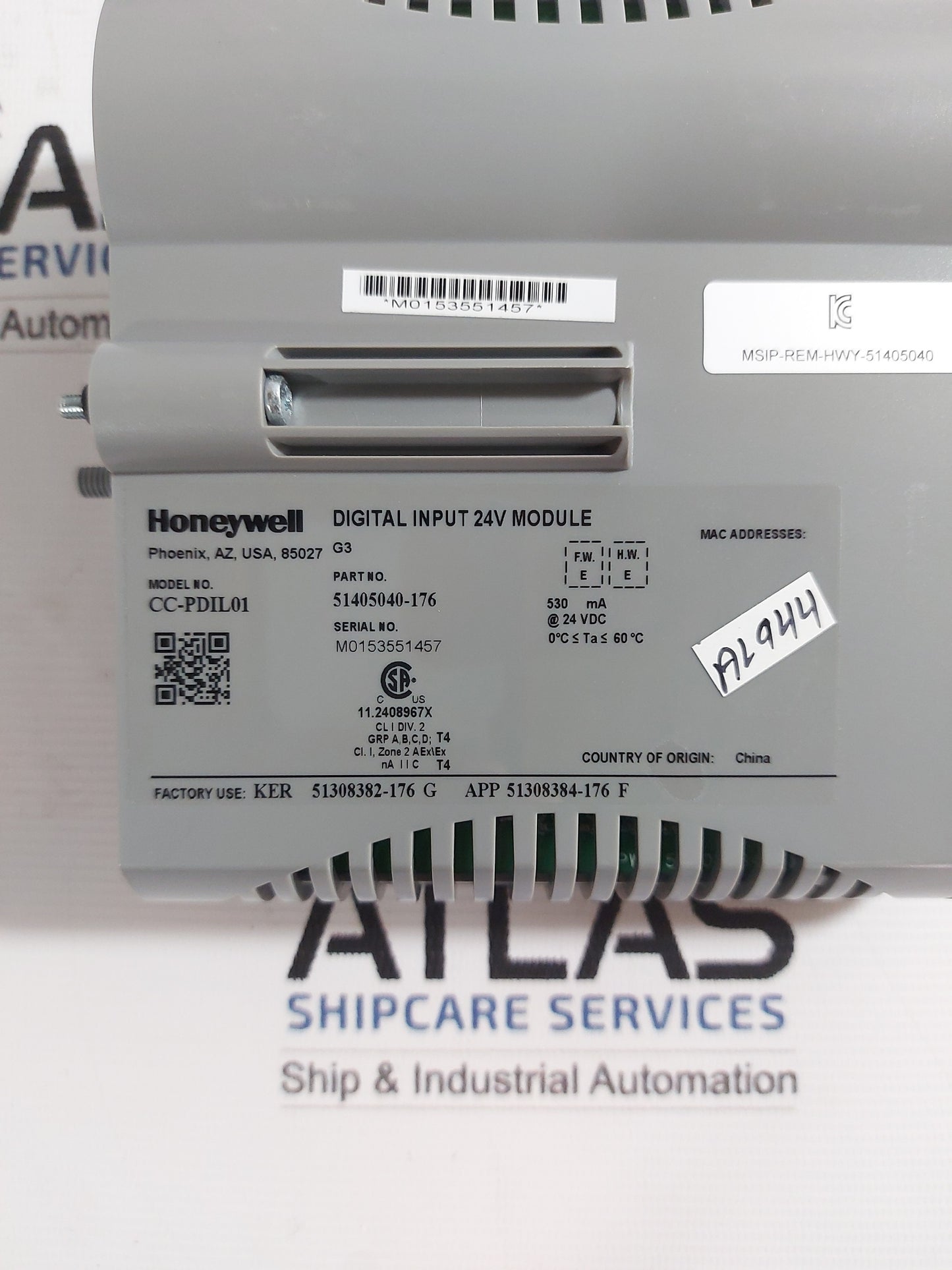 HONEYWELL CC-PDIL01 DIGITAL INPUT 24V MODULE