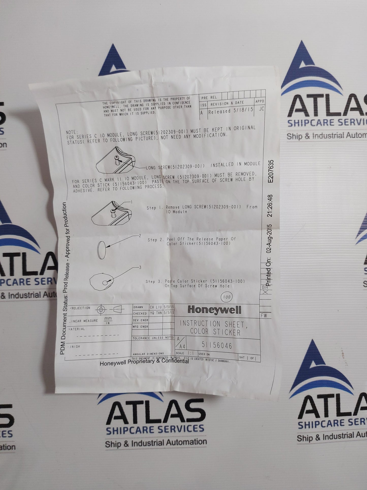 HONEYWELL CC-PDIL01 DIGITAL INPUT 24V MODULE