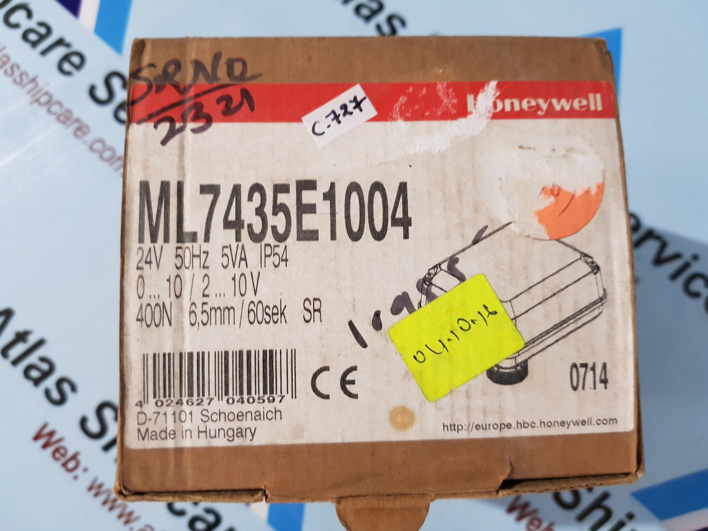 HONEYWELL ML7435E1004 ELECTRIC LINEAR ACTUATORS CONTROL