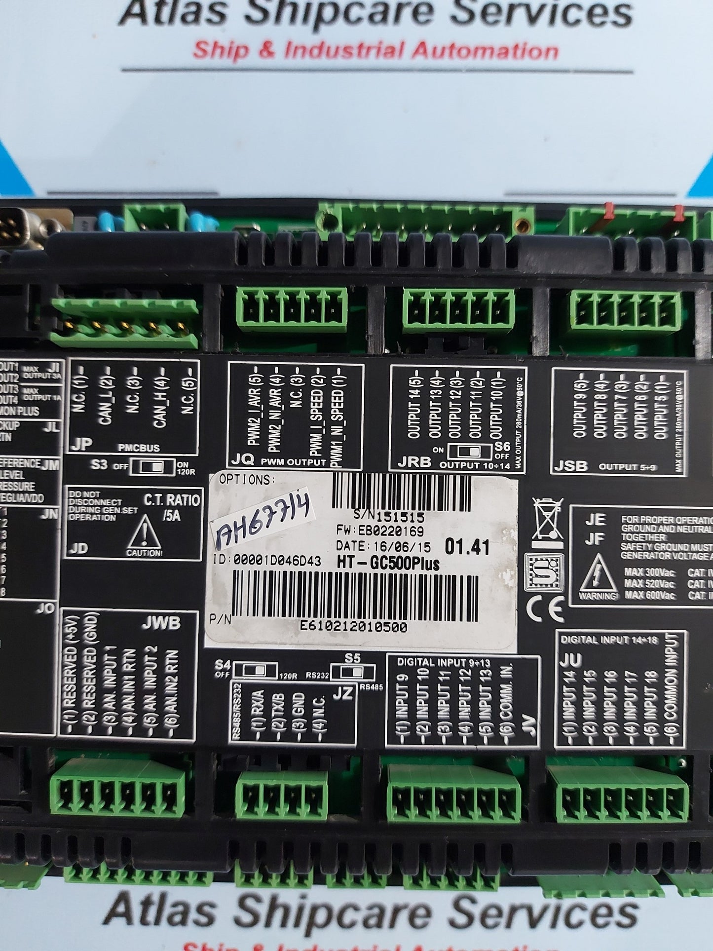 HUEGLI TECH HT GC500PLUS CONTROLLER
