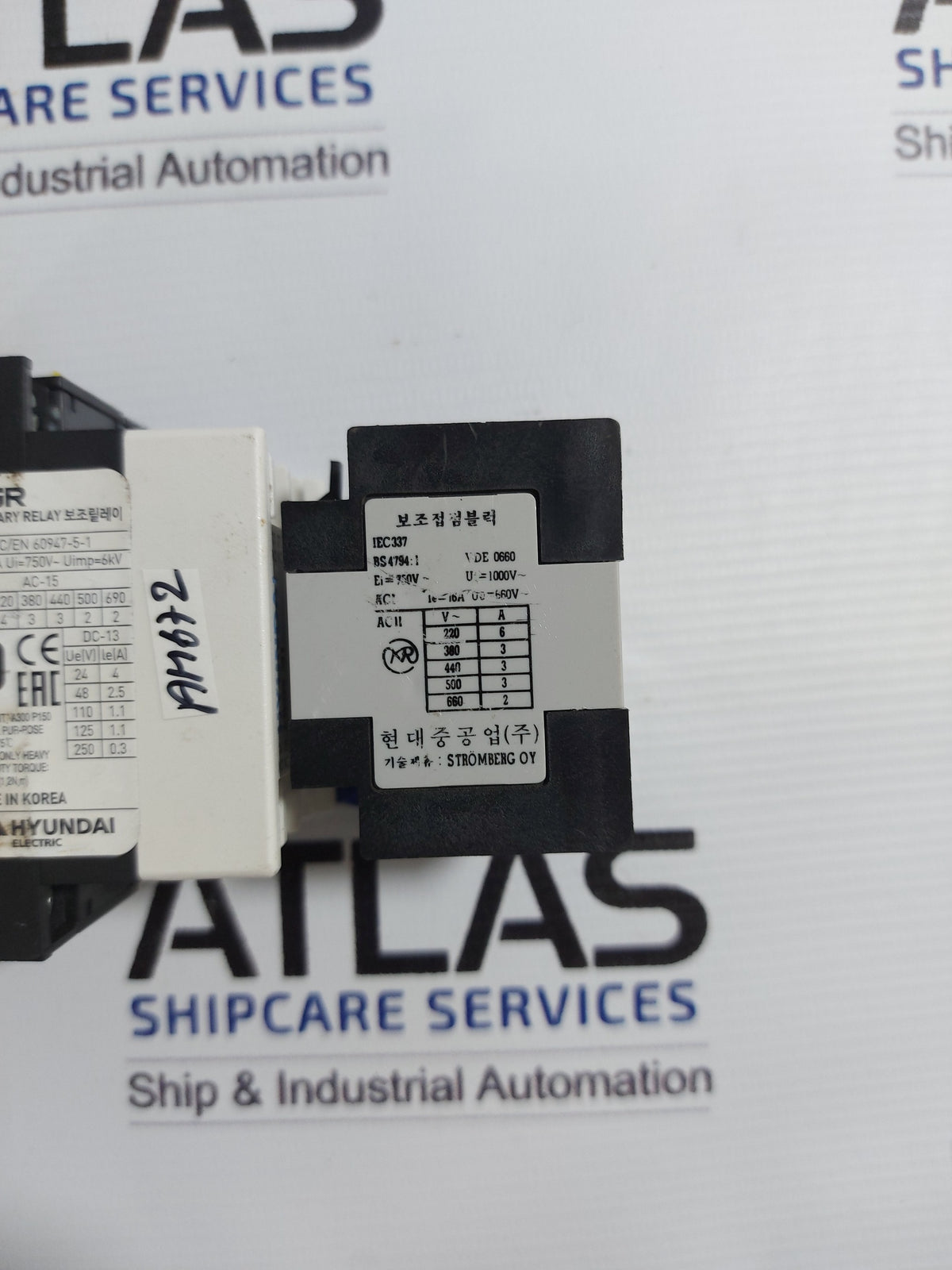 HYUNDAI HAB 22 AUXILIARY CONTACT BLOCK WITH HGR 16A 660V~