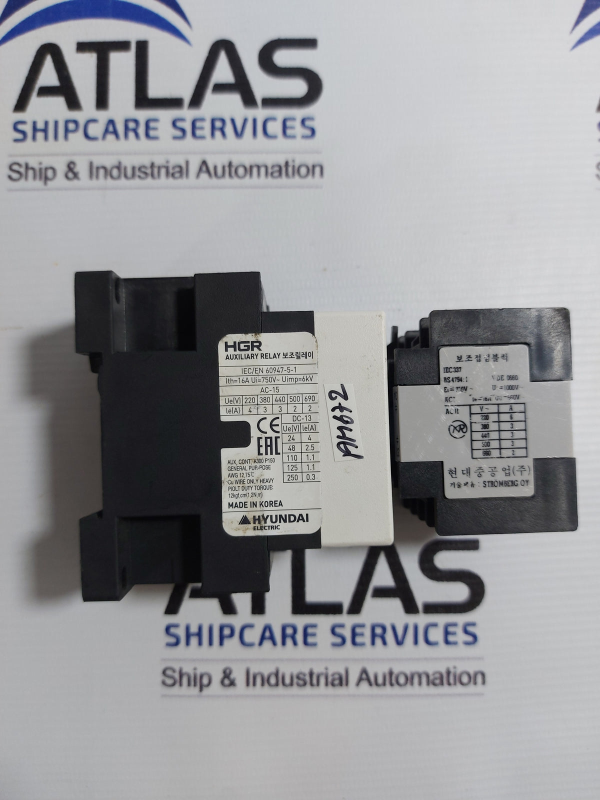 HYUNDAI HAB 22 AUXILIARY CONTACT BLOCK WITH HGR 16A 660V~