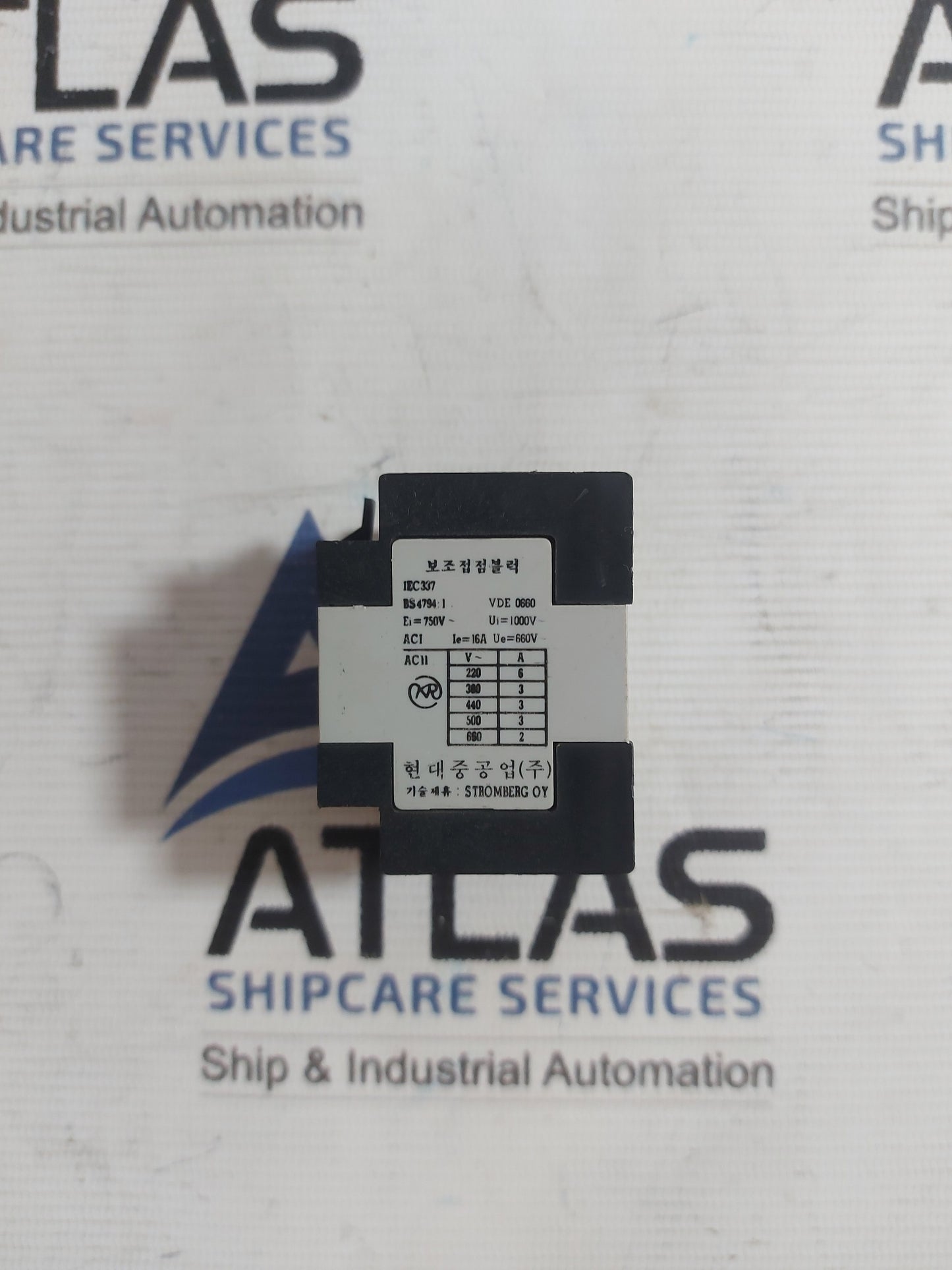 HYUNDAI HAC13 AUXILIARY CONTACT BLOCK 16A