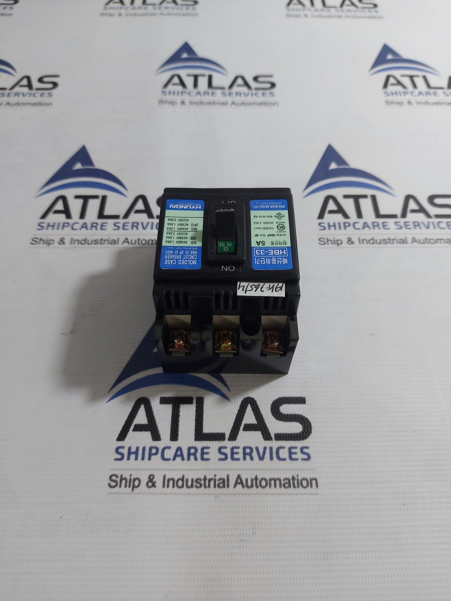 HYUNDAI HBE-33 MOLDED CASE CIRCUIT BREAKER 3 POLE 5A