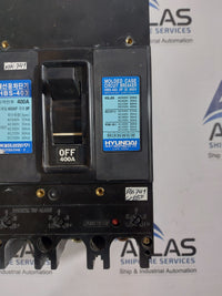HYUNDAI HBS-403 MOLDED CASE CIRCUIT BREAKER 3 POLE 400A